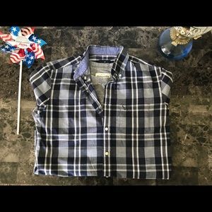Men’s Small American Eagle Plaid Button Down